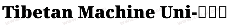 Tibetan Machine Uni字体转换